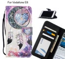 Vodafone E8 Case Leather Wallet Case 3D Pattern Printed
