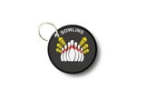 Keychain keyring patch print double sided bowling player star