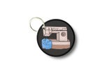 Keychain keyring patch print double sided sewing machine