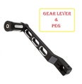 GEARSHIFT LEVER & PEG , ALUMINUM , CNC MACHINED