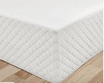 LIVEINSTYLE Quilted Valance SINGLE WHITE