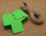 100 Pcs Gift Tags Blank Wedding Favor Tags with Free Natural Jute Twine