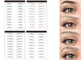40Pairs 4 Styles Eyebrow Tattoos Stickers Transfers Grooming Shaping Stickers