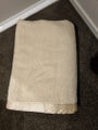 Blanket - cream with satin binding - Single