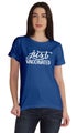 Inkmeso Womens Just Vaccinated Funny Pro-Vaccine Crew Neck T-shirt Casual