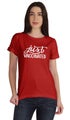 Inkmeso Womens Just Vaccinated Funny Pro-Vaccine Crew Neck T-shirt Casual