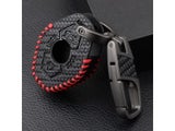 Carbon Fiber Style Leather Car Key Cover For BMW M3 E38 E39 E46 E53 E60/61