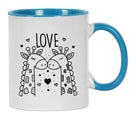 Inkdotpot Love 11 Oz Ceramic Coffee Mugs Coffee Mugs Great For Bride Groom