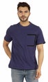 Inkmeso Men’s Round Neck T-Shirts Casual Basic Shirts Short Sleeve Patch Pocket