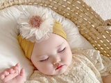 Newborn Baby Headband Flower Head Wraps Cute Elastic Hair Band Hair Accessories