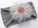 Newborn Baby Headband Flower Head Wraps Cute Elastic Hair Band Hair Accessories