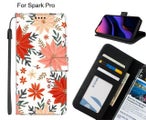 Spark Pro case leather wallet case printed ID