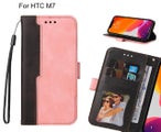 HTC M7 Case Wallet Denim Leather Case Cover