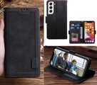 Samsung Galaxy s26 plus case contrast denim wallet magnetic black