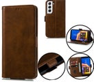 Galaxy M54 5g wallet case card slot kickstand side magnet buckle dar brn