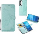 Samsung Galaxy s26 plus Pu Leather Wallet Case Embossed Mandala Card Slot grn