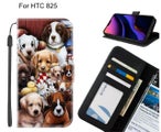 HTC 825 case leather wallet case printed ID
