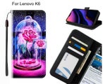 Lenovo K6 case leather wallet case printed ID