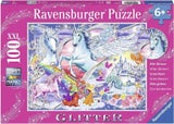 Ravensburger Puzzle 100pc XXL - Glitter Amazing Unicorns