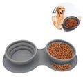 Pet Cat Dog Bowl Set for Outdoors Travel Camping Hiking