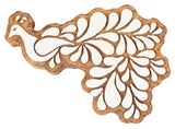 IBA Indianbeautifulart Textile Printing Block Peacock Hand Carved Wooden Stamp