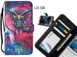 LG Q6 case leather wallet case printed ID