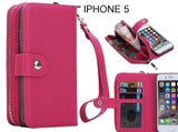 IPHONE 5 Case coin wallet case full wallet leather case