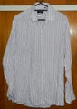 BOSS HUGO BOSS REGULAR FIR PINK/WHITE STRIPE LONG SLEEVE SHIRT - 16 32/33(XS)