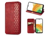 Slim PU Leather Stand Wallet Case Cover for Samsung Galaxy A13 4G Red