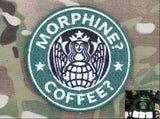 *ON SPECIAL!* Patches ID - Emerson Morphine Coffee Hook n Loop Patch Embroidered