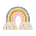 Nordic Rainbow Wall Hangings Decoration For Kid Girls Bedroom Hanging Pendant Ba