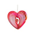Beating Heart Wind Spinner Stainless Steel ABS Wind Catcher Love Metal Wi CHK177