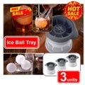 NEW new 3Pcs Large Ice Cube Ice Balls Trays Silicone Moulds *Sale NOW*