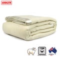 400GSM Australian Washable Wool Blanket Ivory