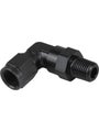 Proflow Adaptor Male -10AN 90 Degree To 3/8in. NPT Swivel, Bla