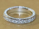 Ring CZ Diamonds White Gold Plated Ring/S8
