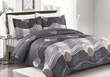 OVERSIZED LUXURY 3 PIECE QUILTED BEDSPREAD recommended for KING OR QUEEN #22