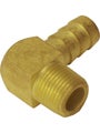 Derale Fitting Adapter 90 Degree 1/2 in Hose Barb to 1/2 in NPT Male Br