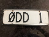 personalised plates ODD 1