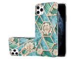 Finger Ring Kickstand Case Cover for iPhone 11 Pro Marble &amp; Flower