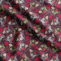 Soimoi Dog Print, Poly Taffeta Fabric, Decor Sewing Fabric by The Yard 56 Inch