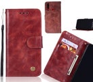 Samsung Galaxy A20s Case Vintage Fine Leather Wallet Case