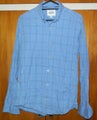 BARKERS TAILOR FIT MID BLUE LONG SLEEVE SHIRT - XS
