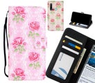 Huawei nova 5i Case Leather Wallet Case 3D Pattern Printed