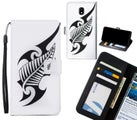 J5 PRO 2017 case 3 card leather wallet case printed ID