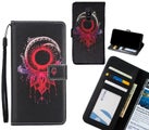 Galaxy A6 PLUS 2018 case 3 card leather wallet case printed ID