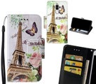 HUAWEI MATE 9 Case wallet fine leather case printed