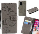 Galaxy S20 Plus case Embossed Butterfly Wallet Leather Case
