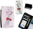 IPHONE 5 case 3 card leather wallet case printed ID
