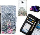 Huawei Y5 2017 Case Leather Wallet Case 3D Pattern Printed